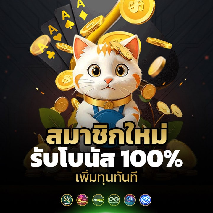 สมาชิกใหม่รับโบนัส 100% เพิ่มทุนทันที